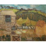 *MARY JEWELS (1886-1977) Ducks in a farmyard