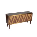 AN ART DECO STYLE SMALL SIDEBOARD