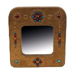 * MANNER OF FRANCOIS LEMBO: A FRENCH JEWELLED" WALL MIRROR"