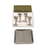 CHRISTOFLE: A SMALL QUANTITY OF SILVER PLATED ITEMS