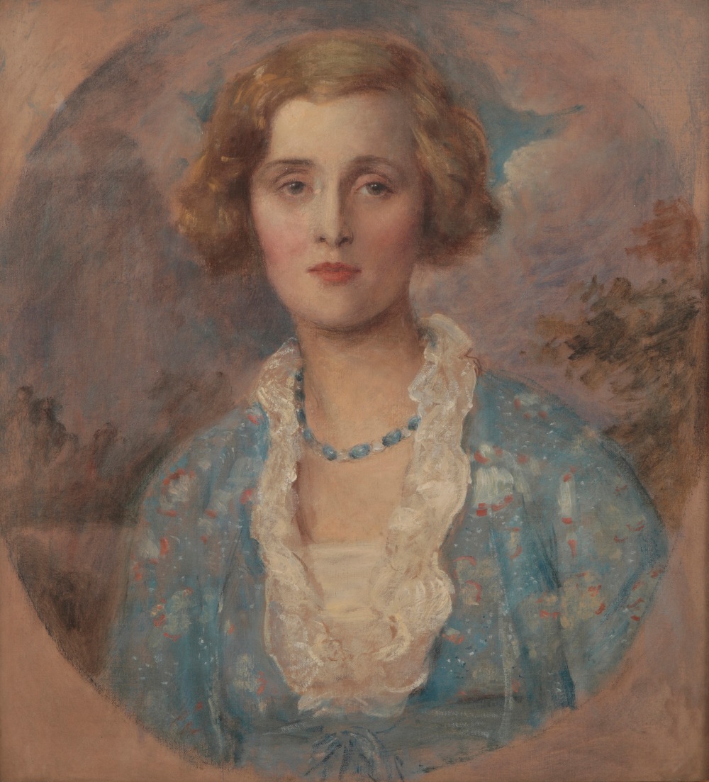 MANNER OF SIR WILLIAM ORPEN (1878-1931) A HEAD AND SHOULDERS PORTRAIT OF A LADY