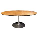 * MAURICE BURKE FOR ARKANA LTD: A 'Tulip' or 'Saarinen' dining table