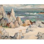 *JOHN MACLAUCHLAN MILNE (1885-1957) 'A Corner of the North Shore, Iona'