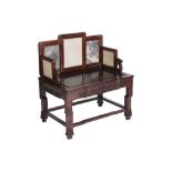SMALL HUANGHUALI THRONE CHAIR, QING DYNASTY 18TH CENTURY