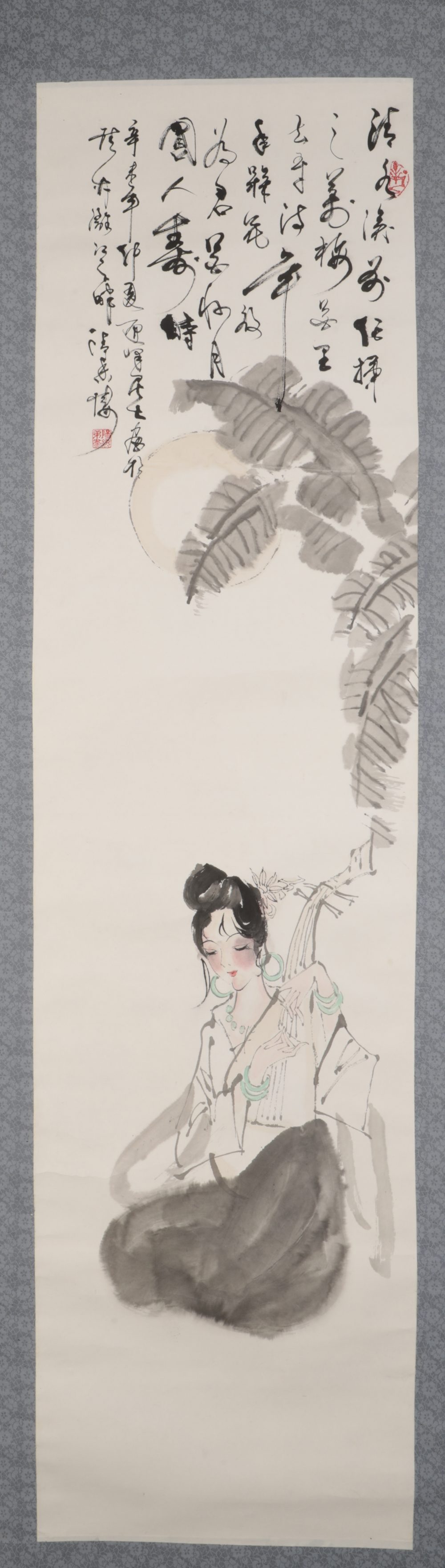 PAIR OF CHINESE SCROLLS, 20TH CENTURY - Image 2 of 2