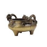 BRONZE 'DRAGON' CENSER, QING DYNASTY, 18TH CENTURY