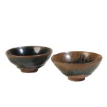 TWO SMALL 'HARE'S FUR' BOWLS, SONG OR LATER