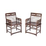 PAIR OF HUANGHUALI COMB-BACK CHAIRS, 17TH / 18TH CENTURY