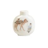 FINE IMPERIAL ENAMELLED PORCELAIN SNUFF BOTTLE, DAOGUANG FOUR CHARACTER MARK AND OF THE PERIOD