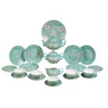 FAMILLE ROSE TEA SERVICE, LATE QING / REPUBLIC PERIOD