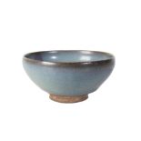 PURPLE-SPLASHED JUN-WARE POTTERY BOWL