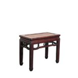 GOOD HUANGHUALI RECTANGULAR STOOL, KANGXI PERIOD