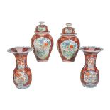 PAIR OF JAPANESE IMARI VASES, MEIJI PERIOD