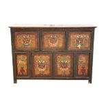 PAINTED LOW CABINET, TIBET, 19TH CENTURY