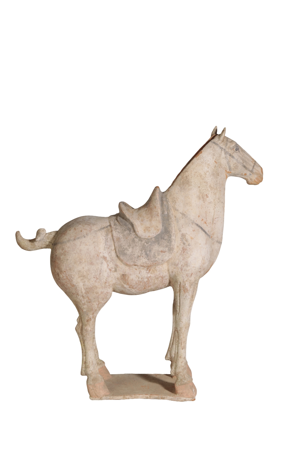 PAINTED POTTERY FIGURE OF A HORSE, TANG DYNASTY - Image 4 of 5