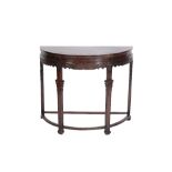 HONGMU 'HALF MOON' TABLE, QING DYNASTY, 18TH CENTURY