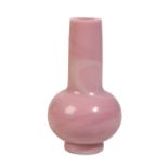 PINK-GLASS BOTTLE VASE, QING DYNASTY