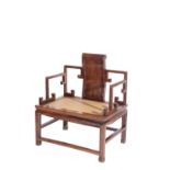 IMPRESSIVE HUANGHUALI THRONE CHAIR, LATE MING DYNASTY