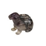 CARVED AMETHYST HARE, QING DYNASTY, PROBABLY QIANLONG PERIOD