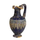 EGYPTIAN GLASS EWER, POSSIBLY 18TH DYNASTY