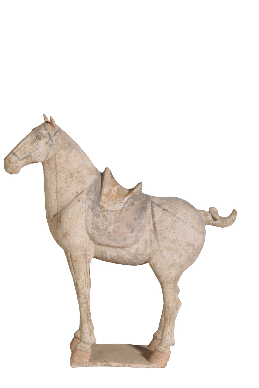 PAINTED POTTERY FIGURE OF A HORSE, TANG DYNASTY - Image 3 of 5