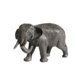 SMALL BRONZE ELEPHANT, BY SEIYA, MEIJI PERIOD