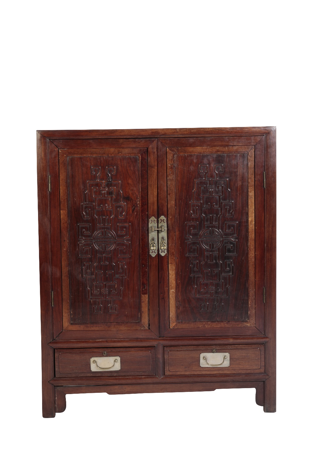 HUANGHUALI TWO DOOR LOW CUPBOARD, QING DYNASTY, 18TH CENTURY - Image 2 of 3