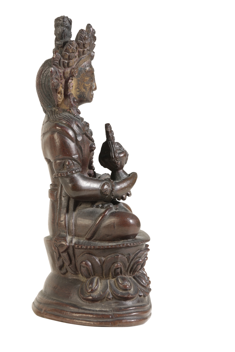 BRONZE FIGURE OF TARA, TIBETAN, 16TH / 17TH CENTURY - Image 2 of 4