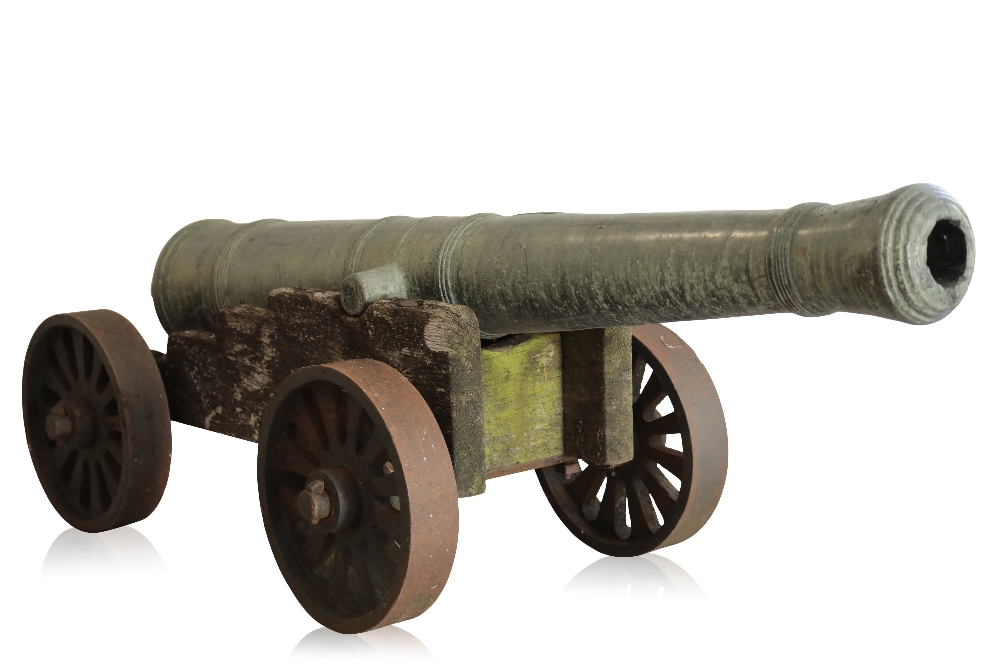 RARE CHINESE BRONZE CANNON, QIANLONG PERIOD, DATED 1789 - Image 2 of 9