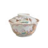 CHINESE EXPORT EUROPEAN-DECORATED COVERED BOWL, QIANLONG PERIOD