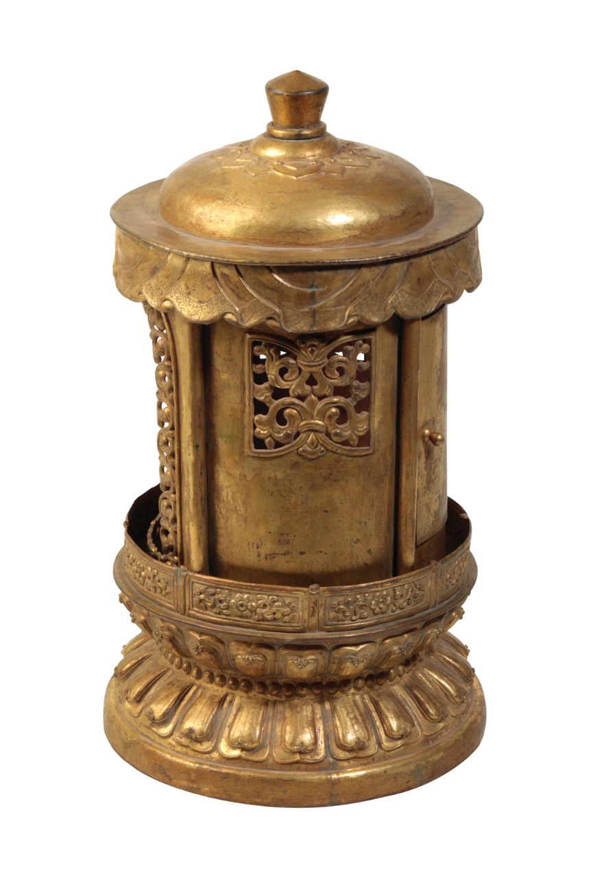 LARGE GILT-COPPER SHRINE - Image 3 of 3