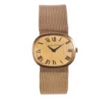 BUECHE-GIROD 9CT GOLD GENTLEMAN'S BRACELET WATCH