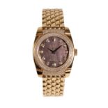 ROLEX CELLINI LADIES 18CT GOLD BRACELET WATCH