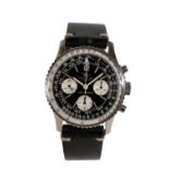 BREITLING NAVITIMER GENTLEMANS STAINLESS STEEL CHRONOGRAPH WRIST WATCH