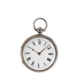 BANKS OF LONDON SILVER CASED POCKET WATCH