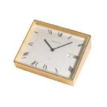 JAEGER-LeCOULTRE EIGHT DAY BRASS DESK CLOCK