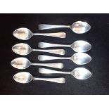 COLLECTION OF SILVER TEA SPOONS (c.3.4oz)