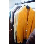 A COLLECTION OF 'BALLANTYNE' CHUNKY KNITTED CARDIGANS, some sold by Harrods, (8) and a pair of