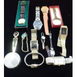 A COLLECTION OF WRISTWATCHES and sundries