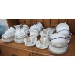 A ROYAL ALBERT, 'MEMORY LANE' TEA SET, a collection of Aynsley coffee cups and saucers and a
