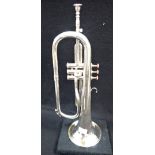 A REGENT FLUGELHORN, by Boosey & Hawkes, C. 1930, converted to B flat, to play in a modern band