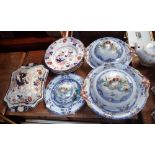 A COLLECTION OF 19TH CENTURY IRONSTONE DINNER WARES