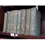 THE HADDON HALL LIBRARY illustrated by Arthur Rackham, 9 vols, cloth binding with gilt decoration