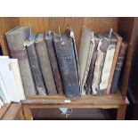 A COLLECTION OF 19TH CENTURY LEATHER BOUND LEDGERS