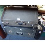 A VINTAGE 'IOIZWQ' PIANO ACCORDIAN (with case) and another similar with some sheet music