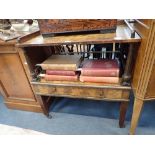 A VICTORIAN WALNUT ETAGERE (altered), 78cm wide