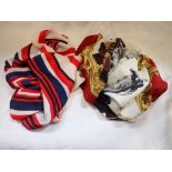 GIAN FRANCO ERRE SILK SCARF, together with one other (2)