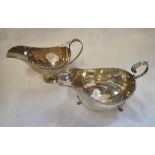 A SILVER SAUCE BOAT, and one other (c.6.5oz)