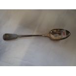 A GEORGE IV SILVER FIDDLE PATTERN BASTING SPOON, 30cm long (c.4.5oz)