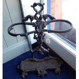 A VICTORIAN CAST IRON STICK STAND